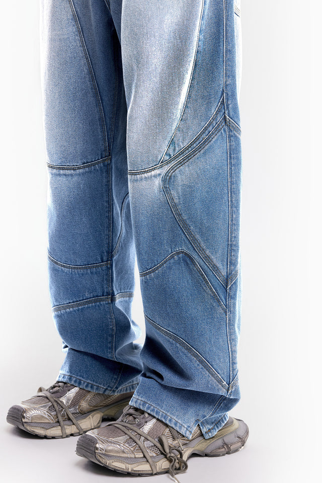 MOTO LIGHT BLUE WASHED DENIM