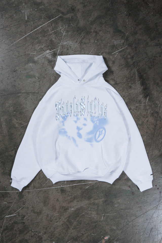 %KISS WHITE HOODIE%