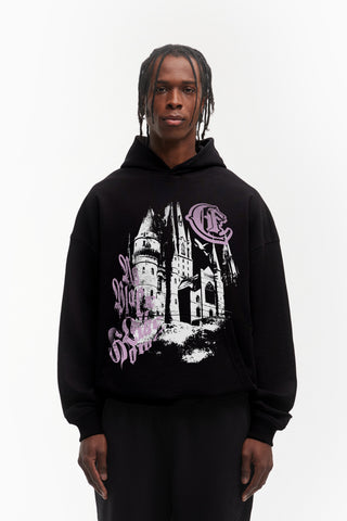 %NO PLACE LIKE HOME BLACK HOODIE%