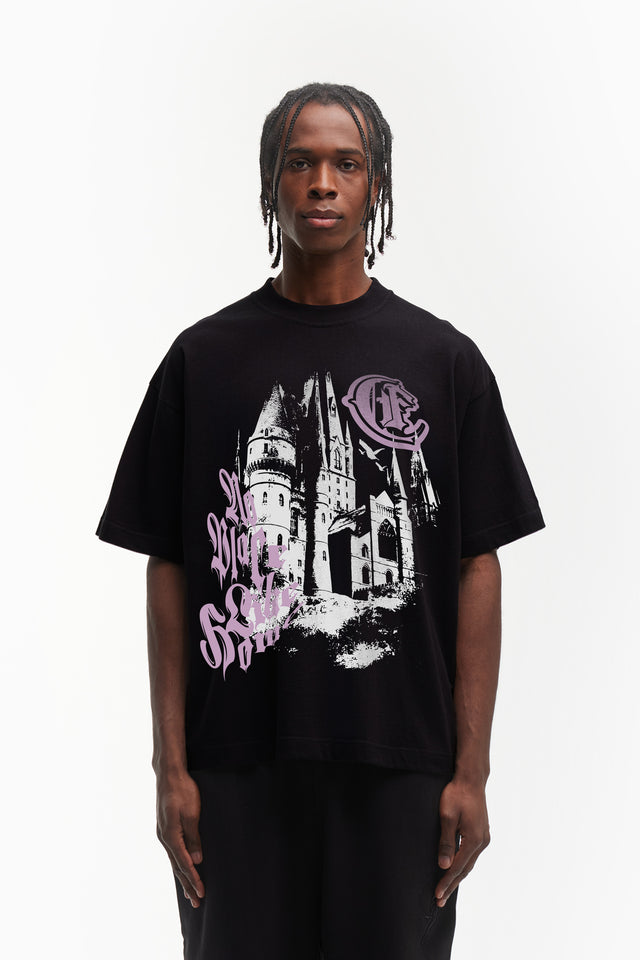 NO PLACE LIKE HOME BLACK T-SHIRT