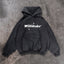 ORB BLACK WASHED SNAP BUTTON HOODIE