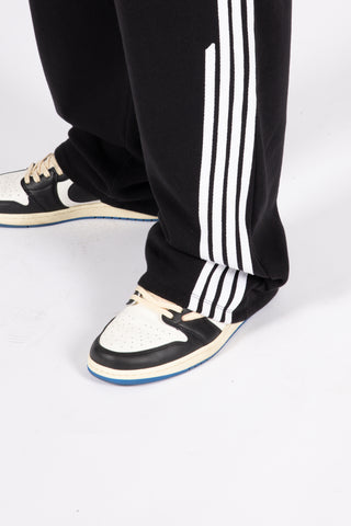 4 STRIPE BLACK JOGGER