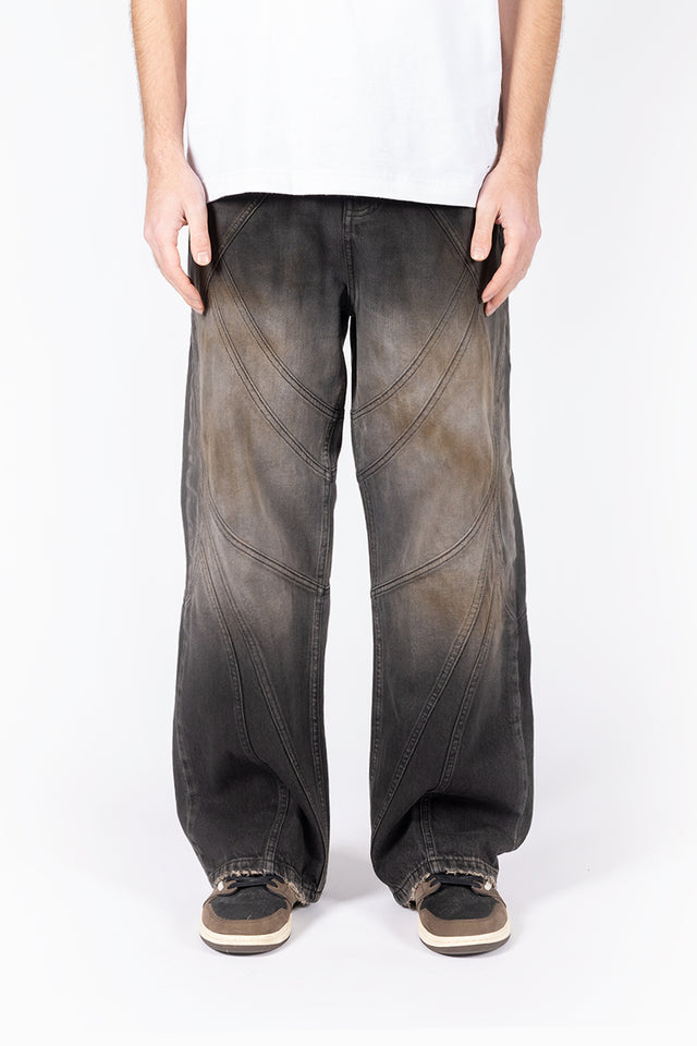 FLARED COPPER WASHED DENIM