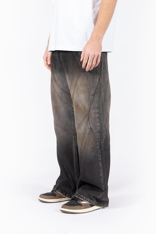 FLARED COPPER WASHED DENIM