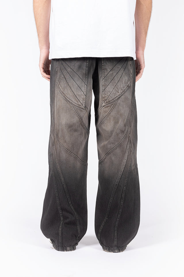 FLARED COPPER WASHED DENIM