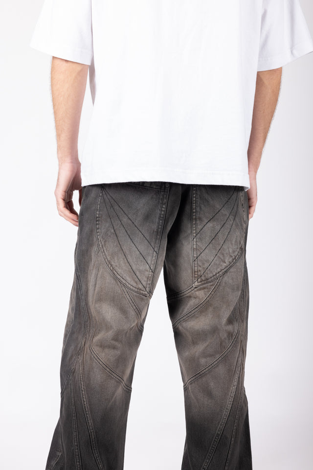 FLARED COPPER WASHED DENIM