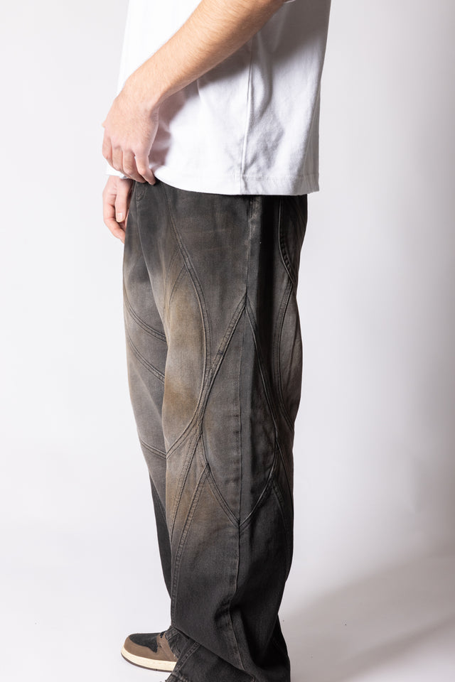 FLARED COPPER WASHED DENIM