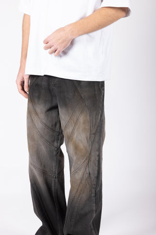 FLARED COPPER WASHED DENIM