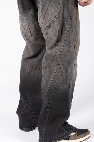 FLARED COPPER WASHED DENIM