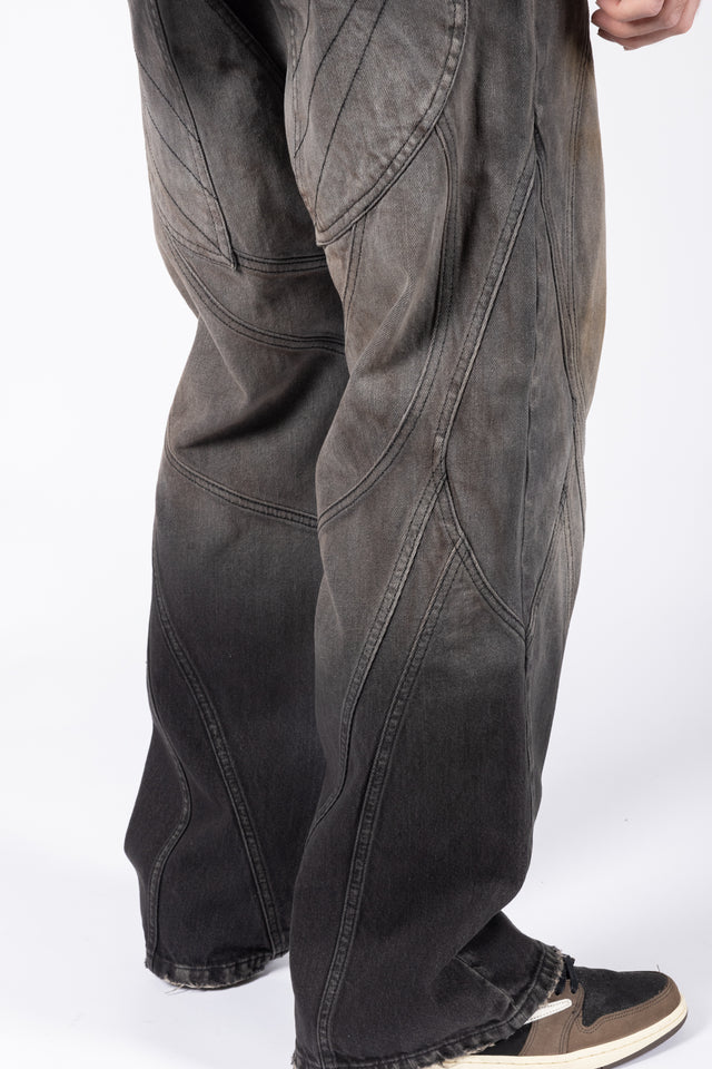 FLARED COPPER WASHED DENIM