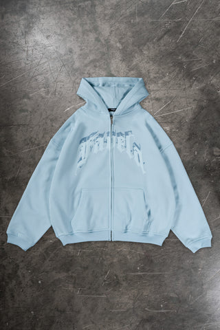 AVES RHINESTONE ICE WATER FRONT ZIP