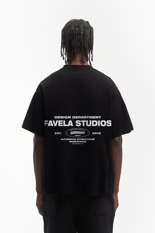 DESIGN DEPARTMENT BLACK DISTRESSED T-SHIRT