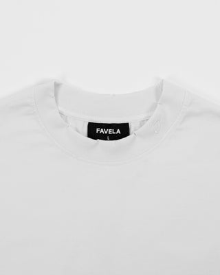 AMALFI BOXY DISTRESSED WHITE T-SHIRT