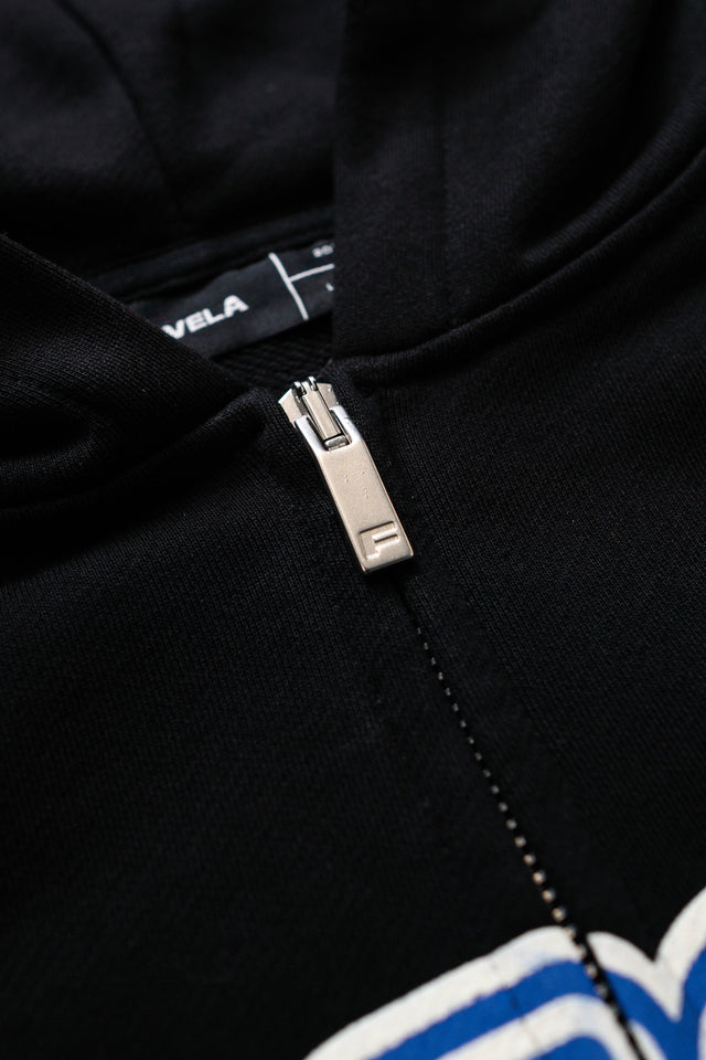 BLACK RUSSIAN GRAFITTI FRONT ZIP