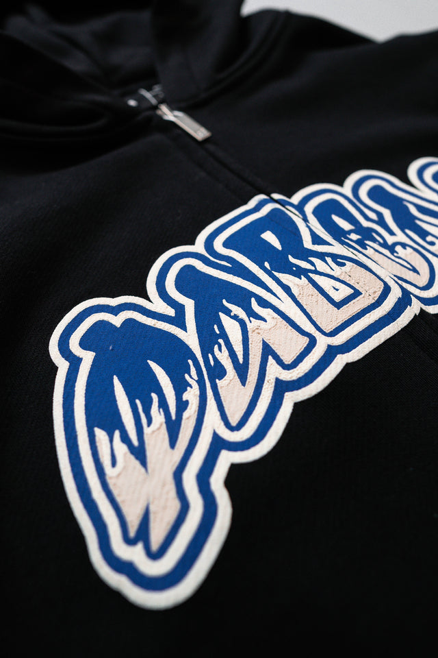 BLACK RUSSIAN GRAFITTI FRONT ZIP