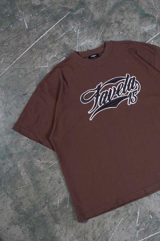 NEW 3D COLLEGE COFFEE BROWN T-SHIRT