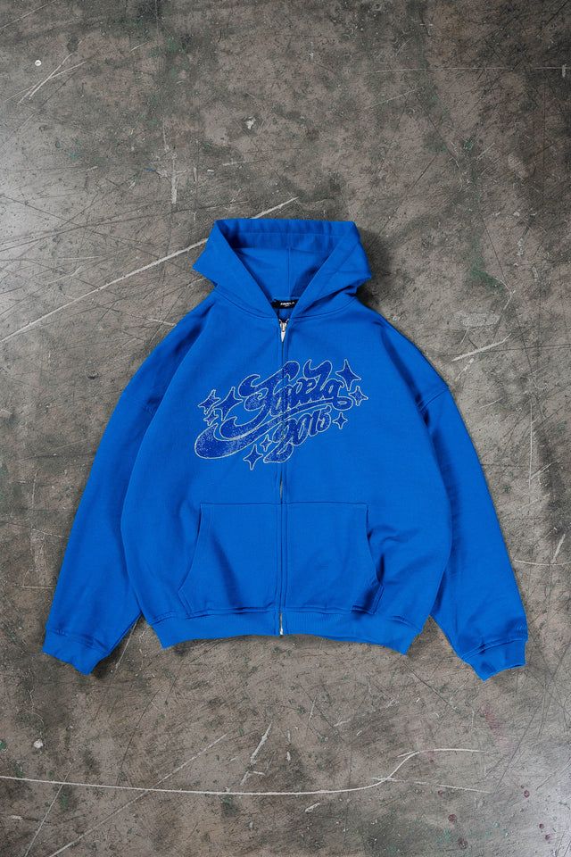 RHINESTONE 2015 ROYAL BLUE FRONTZIP