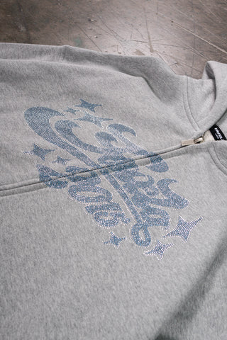 RHINESTONE 2015 DARK GREY MELANGE FRONTZIP