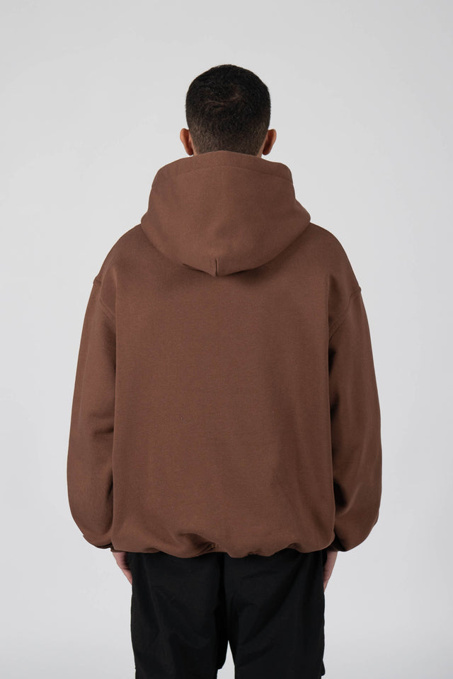 BROWN FRONTZIP