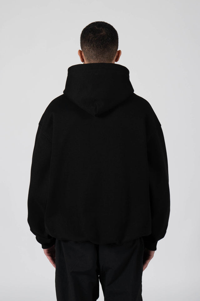 FADED FACE BLACK HOODIE