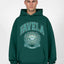FAVELA UNIVERSITY FOREST GREEN SNAP BUTTON HOODIE