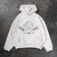 CYRILLIC STAR OFF WHITE SNAP BUTTON HOODIE