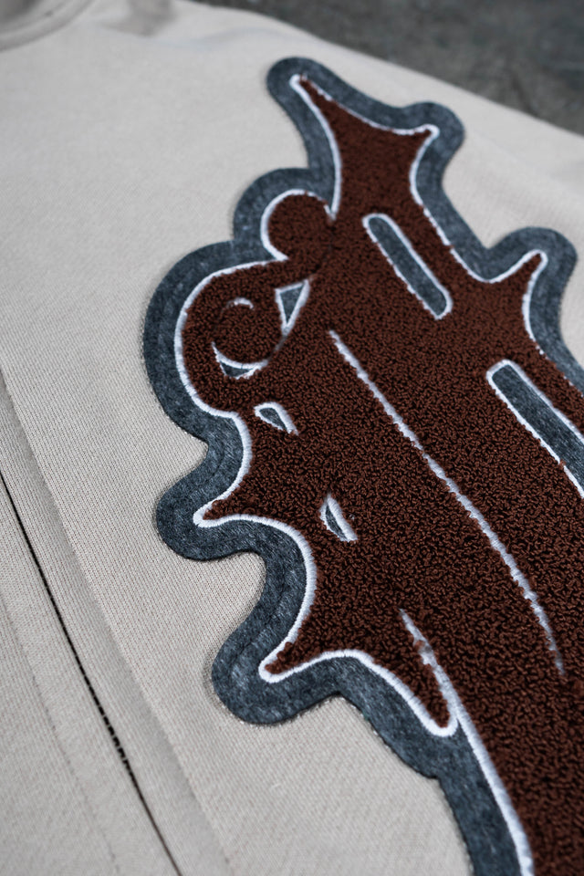 BIG F TAUPE FRONT ZIP