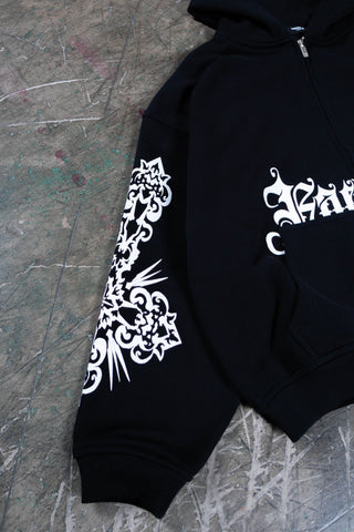 MOSAIC BLACK FRONT ZIP