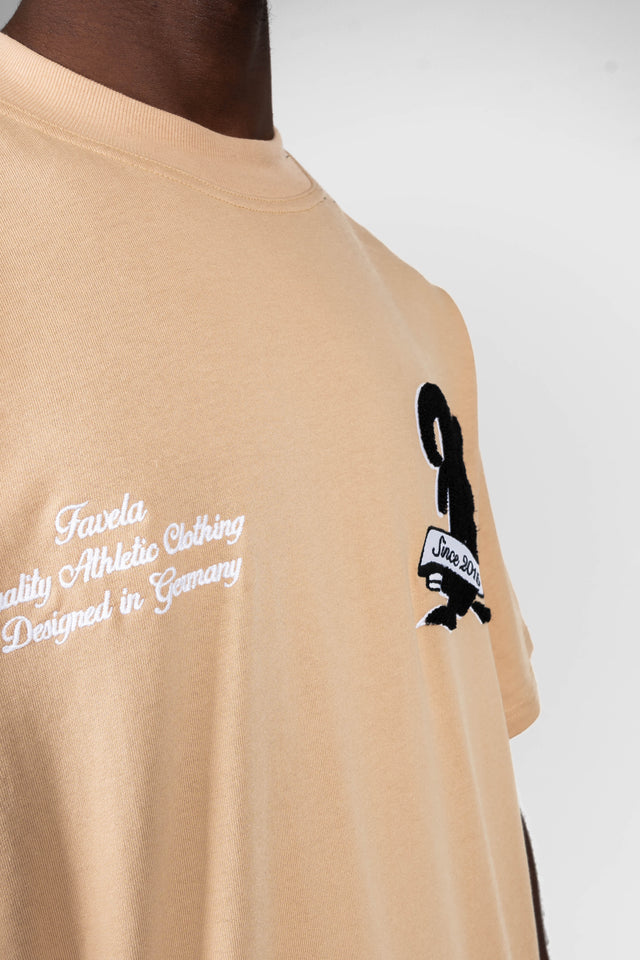 F TERRY BEIGE T-SHIRT