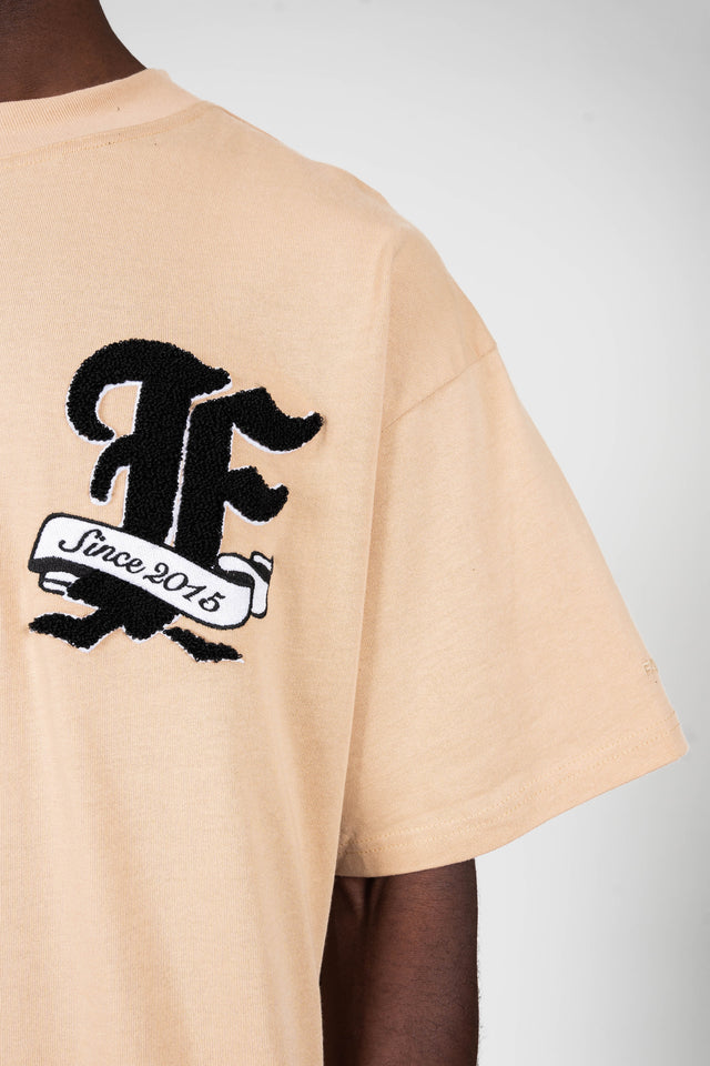 F TERRY BEIGE T-SHIRT