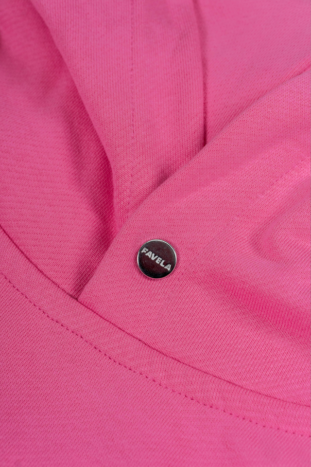 BUBBLE GUM SNAP BUTTON HOODIE [SS/21]