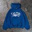 NEW 3D COLLEGE NAVY SNAP BUTTON HOODIE