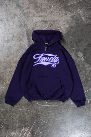 NEW 3D COLLEGE PLUM FRONT ZIP