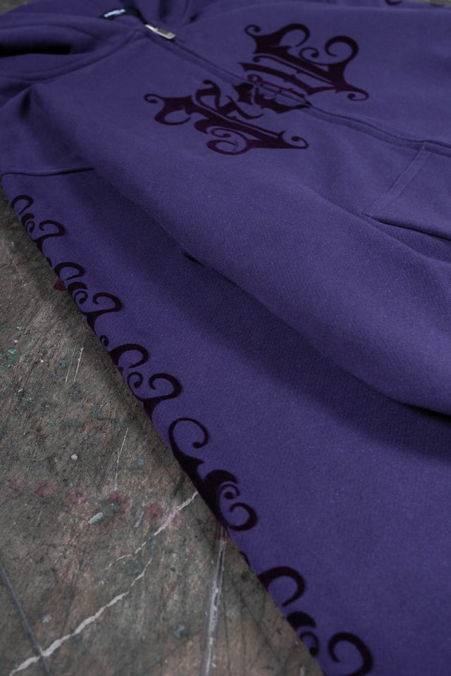 VELOR NIGHTSHADE FRONT ZIP