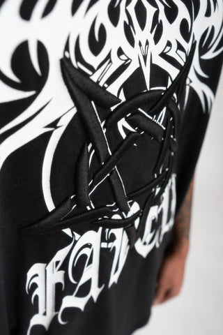 HEAVY TRIBAL BLACK T-SHIRT