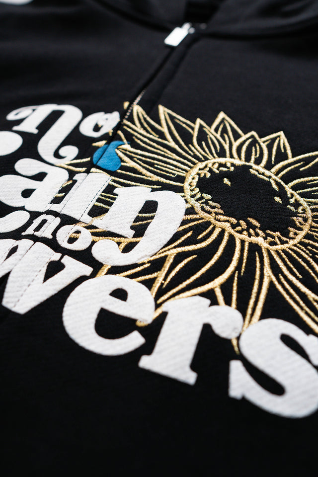 NO RAIN NO FLOWERS FRONTZIP