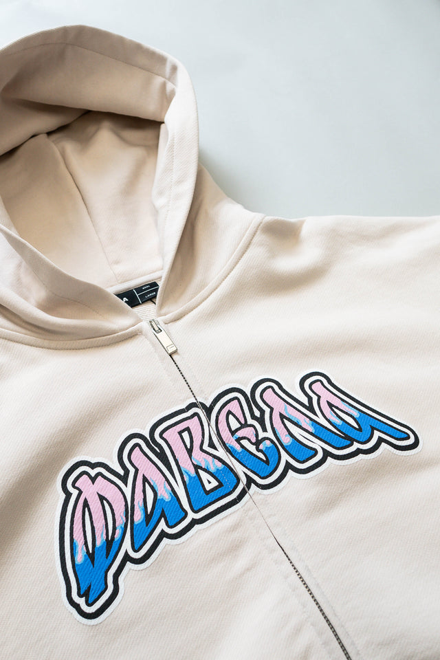 OATMEAL RUSSIAN GRAFITTI FRONT ZIP