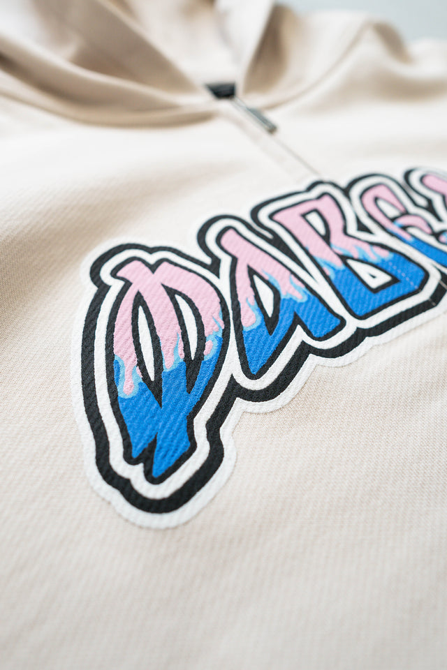 OATMEAL RUSSIAN GRAFITTI FRONT ZIP