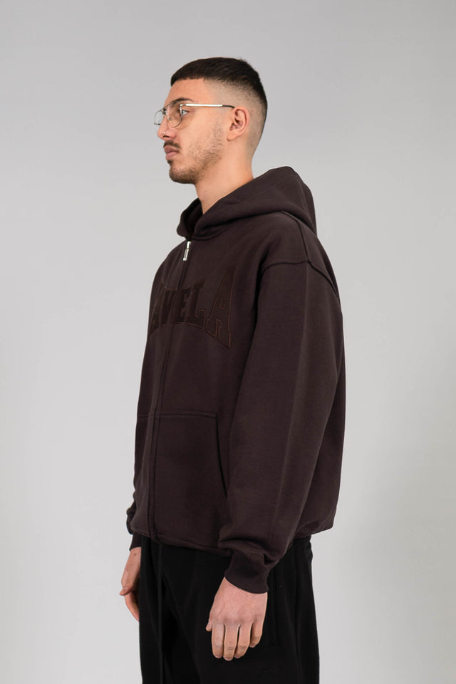 SCHOOL CHOCOLATE FRONTZIP
