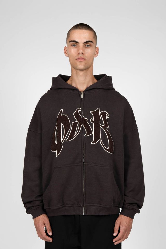 QAB CHOCOLATE FRONTZIP HOODIE