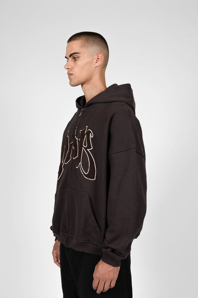 QAB CHOCOLATE FRONTZIP HOODIE