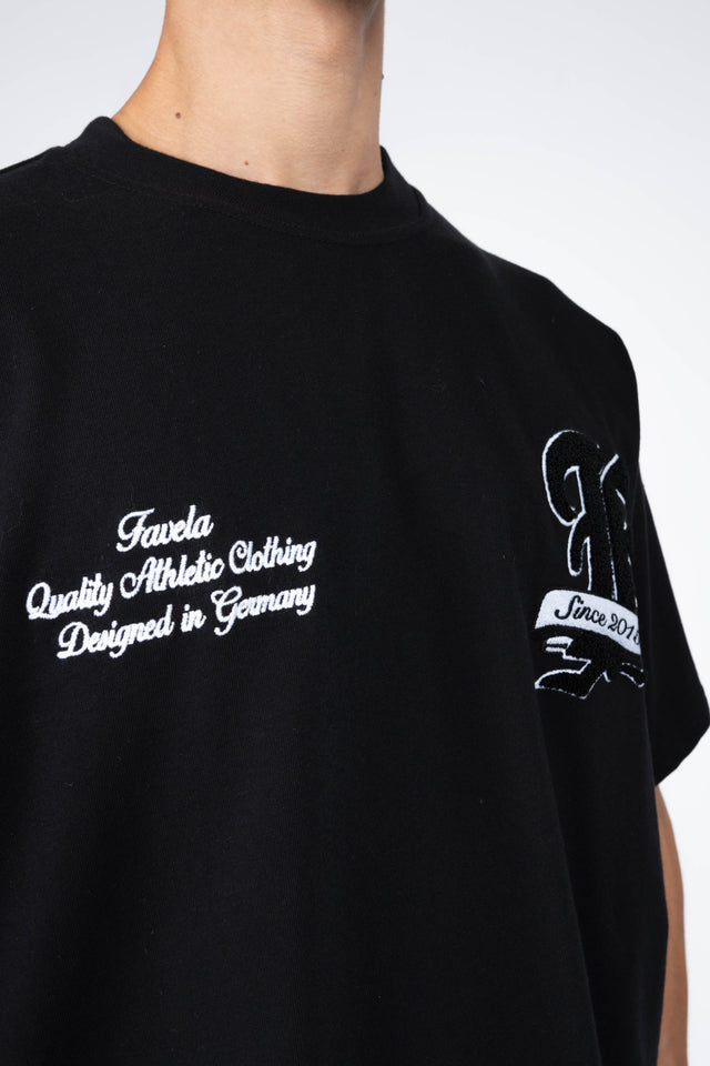 F TERRY BLACK T-SHIRT