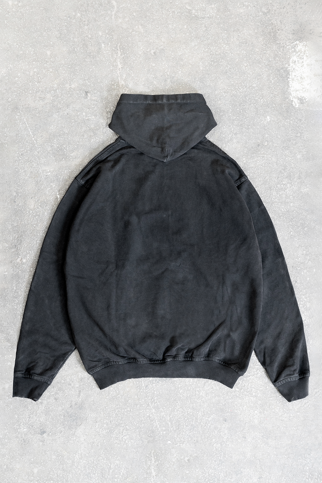 Black Washed Hoodie