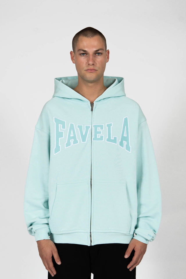 SCHOOL TURQUOISE FRONT ZIP