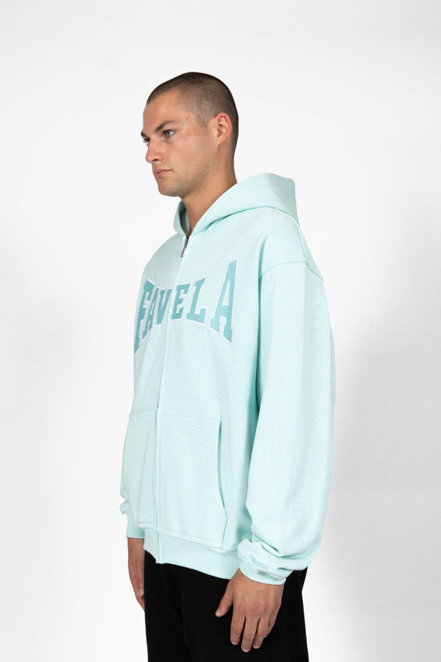 SCHOOL TURQUOISE FRONT ZIP