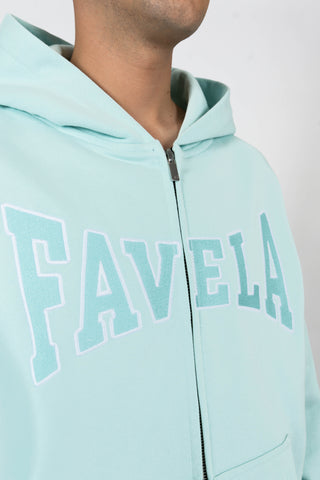 SCHOOL TURQUOISE FRONT ZIP