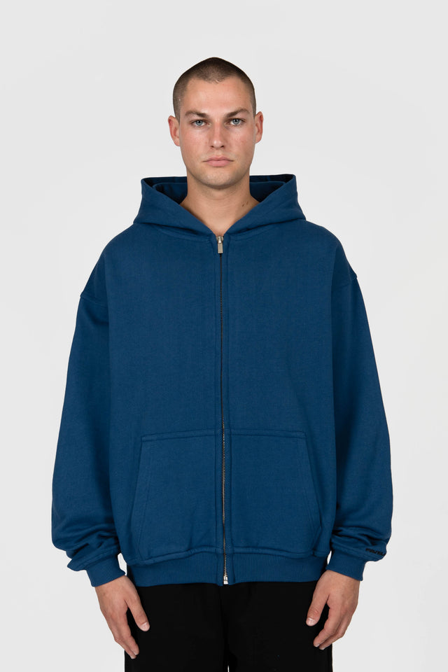 NAVY FRONTZIP