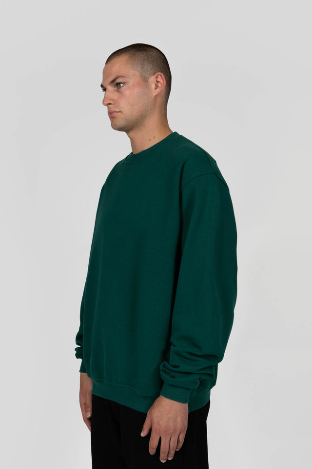 HUNTER GREEN CREWNECK