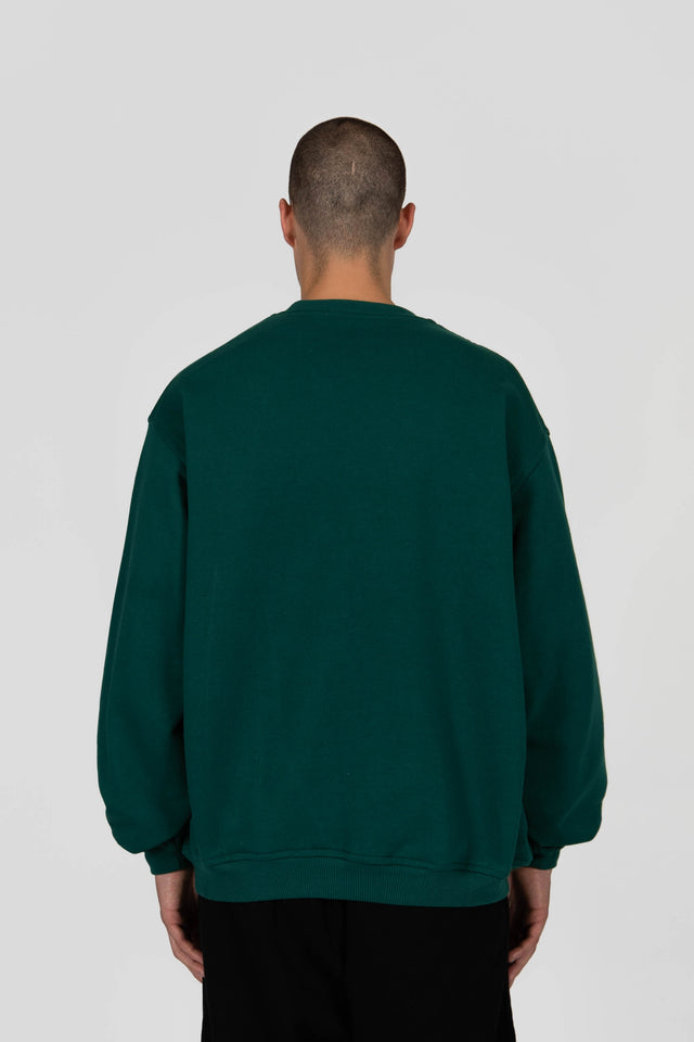 HUNTER GREEN CREWNECK