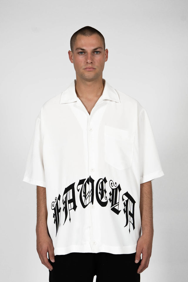 OLD ENGLISH WHITE POLY SHIRT